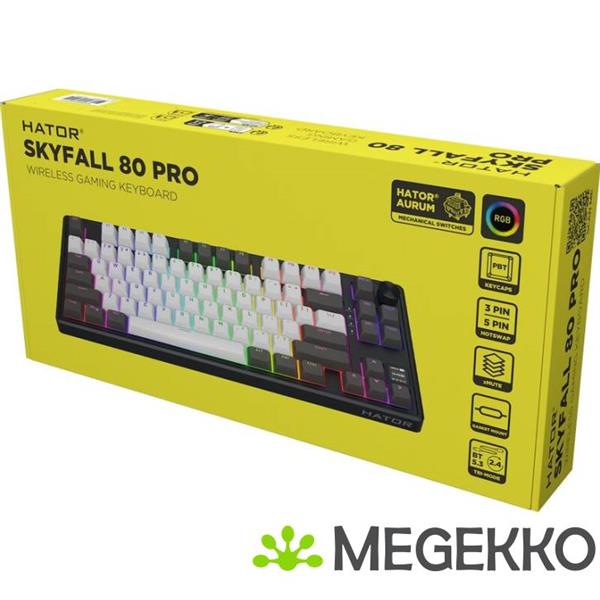Grote foto hator skyfall 80 pro draadloos gaming toetsenbord computers en software toetsenborden