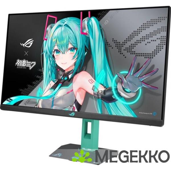 Grote foto asus rog strix xg27acmeg g hatsune miku edition 27 quad hd 144hz ips gaming monitor computers en software overige computers en software