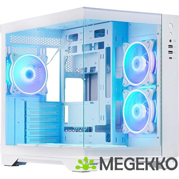 Grote foto chieftec visio white behuizing computers en software behuizingen en kasten