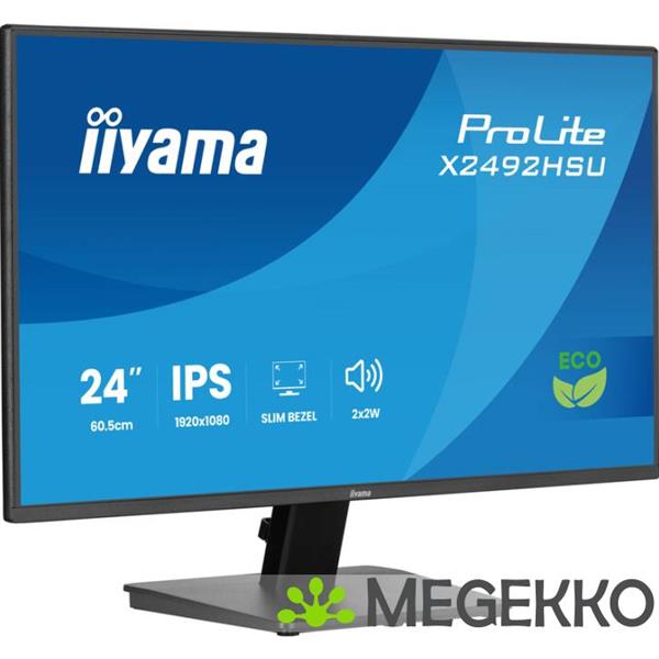 Grote foto iiyama prolite x2492hsu b1 24 full hd ips monitor computers en software overige computers en software
