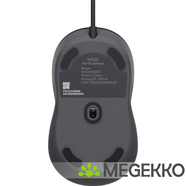 Grote foto logitech signature wired m520 for business muis kantoor ambidextrous usb type c optisch 4000 dpi computers en software overige computers en software
