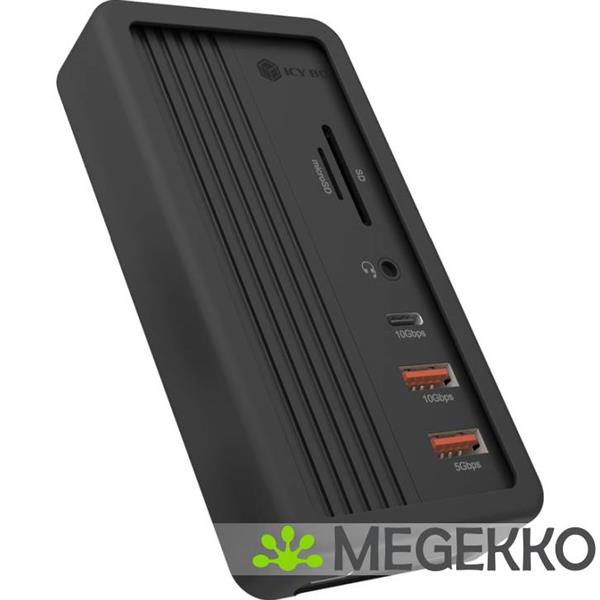 Grote foto icy box ib dk4072m cu31 usb 3.2 gen 2 3.1 gen 1 type c zwart computers en software overige computers en software