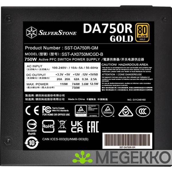 Grote foto silverstone sst da750r gm 750w 12vpwr computers en software overige