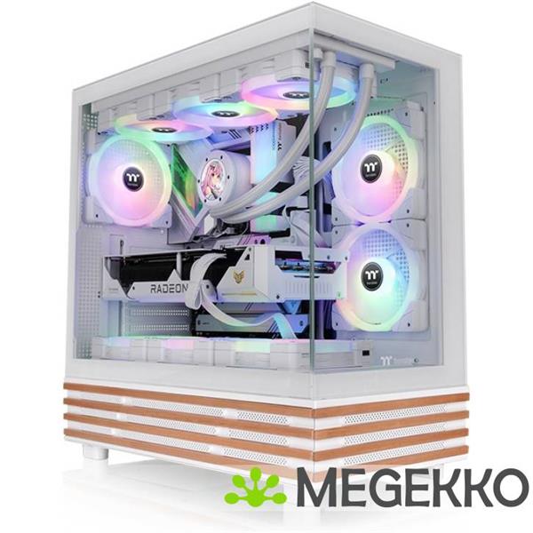 Grote foto thermaltake view 270 plus ws argb snow midi tower wit computers en software behuizingen en kasten