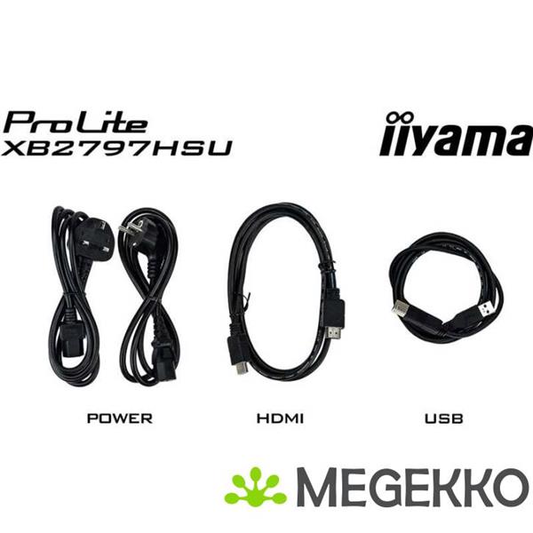 Grote foto iiyama prolite x2797hsu b1 27 full hd ips monitor computers en software overige computers en software