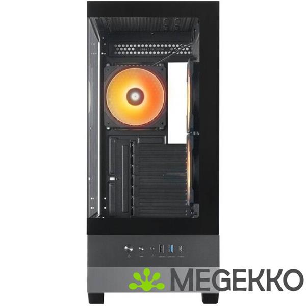 Grote foto chieftec vista midi tower zwart computers en software behuizingen en kasten