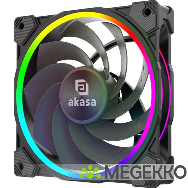 Grote foto akasa soho ar12 computer behuizing ventilator 12 cm zwart computers en software overige computers en software