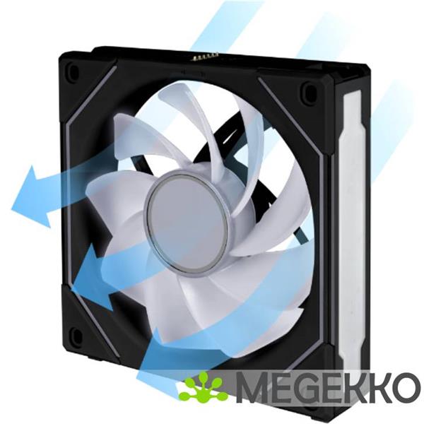 Grote foto lian li uni fan sl inf 120 wireless 1 pack black argb reverse blade pwm computers en software overige computers en software