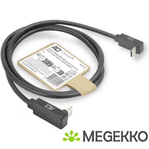 Grote foto act usb 3.0 10gbps 60w usb type c haaks verticaal usb type c haaks verticaal 1m computers en software overige computers en software