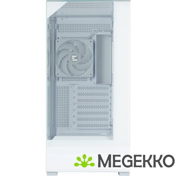 Grote foto zalman p40 prism plus white midi tower wit computers en software behuizingen en kasten