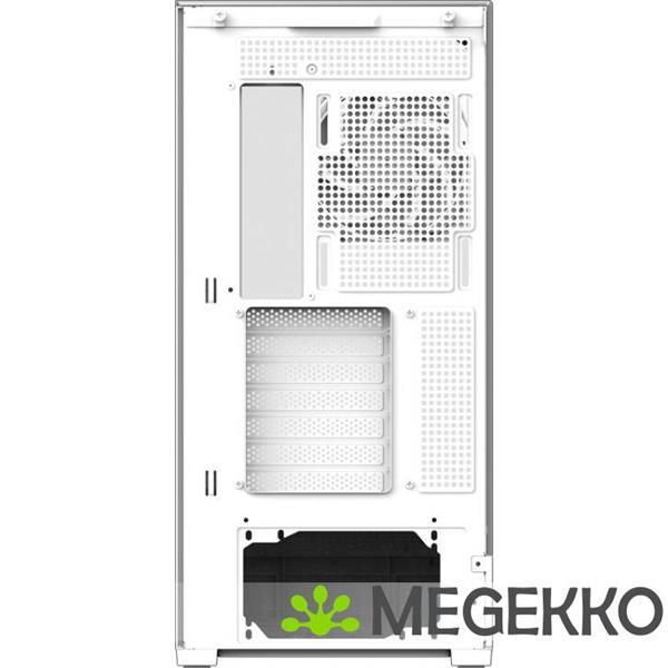 Grote foto zalman p40 prism plus white midi tower wit computers en software behuizingen en kasten
