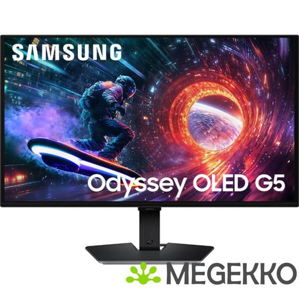 Grote foto samsung odyssey g5 ls27fg502suxen 27 qhd 180hz oled gaming monitor computers en software overige computers en software