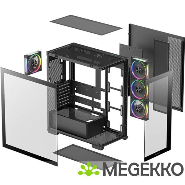 Grote foto deepcool cg580 4f v2 computers en software behuizingen en kasten