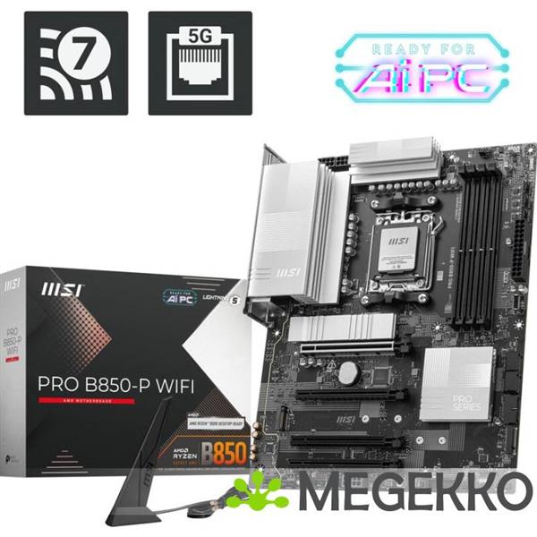 Grote foto msi pro b850 p wifi computers en software moederborden