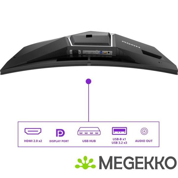 Grote foto aoc agon pro ag346ucd 34 wide quad hd 175hz oled curved gaming monitor computers en software overige computers en software