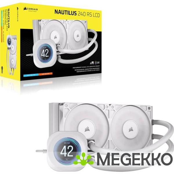 Grote foto corsair nautilus 240 lcd white computers en software overige computers en software