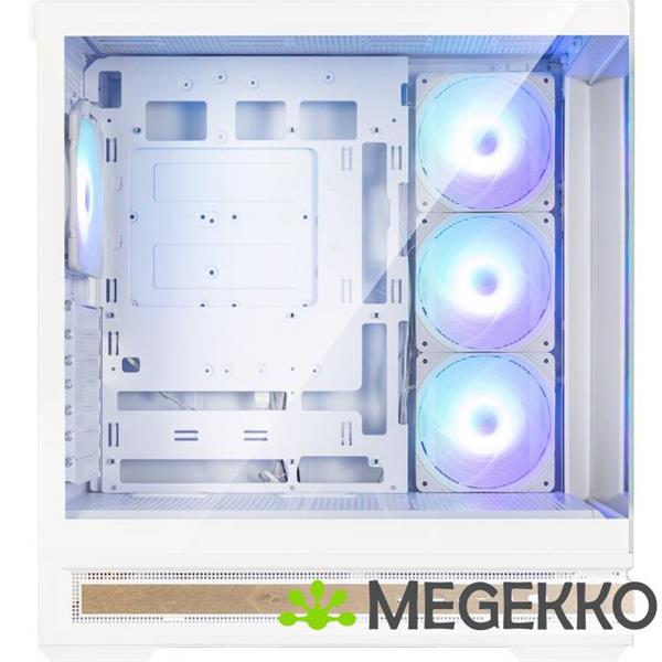 Grote foto zalman p40 namu white midi tower wit computers en software behuizingen en kasten