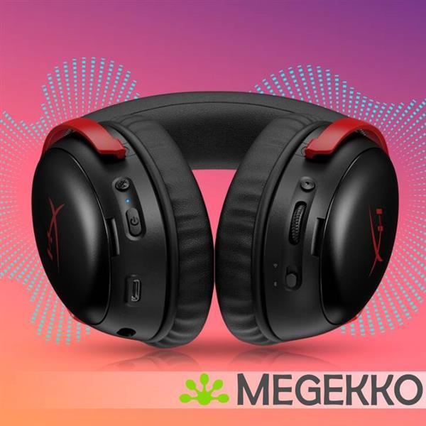 Grote foto hyperx cloud iii s draadloze zwart rode gaming headset audio tv en foto koptelefoons