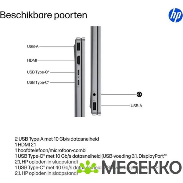 Grote foto hp omnibook x flipngai 14 fk0050nd copilot 14 amd ryzen ai 5 computers en software overige computers en software