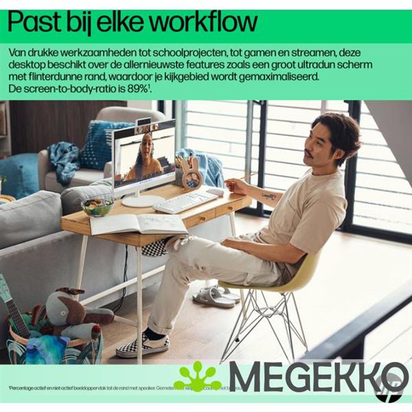 Grote foto hp 24 cr0057nd 24 core i5 all in one pc computers en software overige computers en software