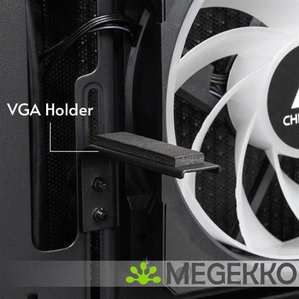 Grote foto chieftec vista midi tower zwart computers en software behuizingen en kasten