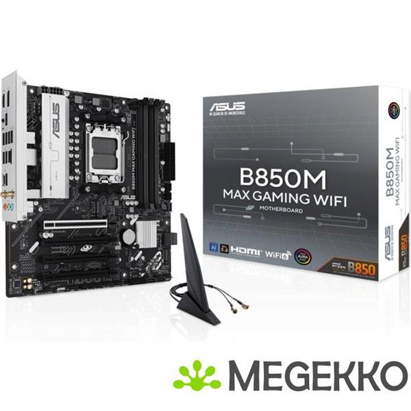 Grote foto asus b850m max gaming wifi amd b850 socket am5 micro atx computers en software moederborden