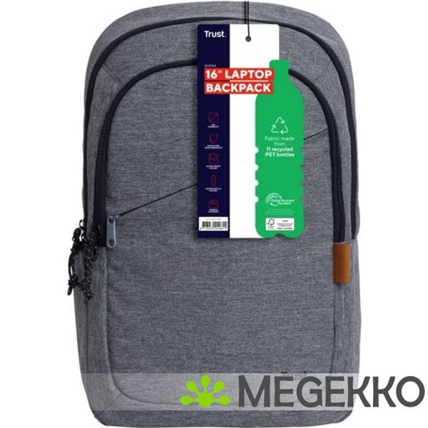 Grote foto trust avana 16 eco rugzak grijs computers en software overige computers en software