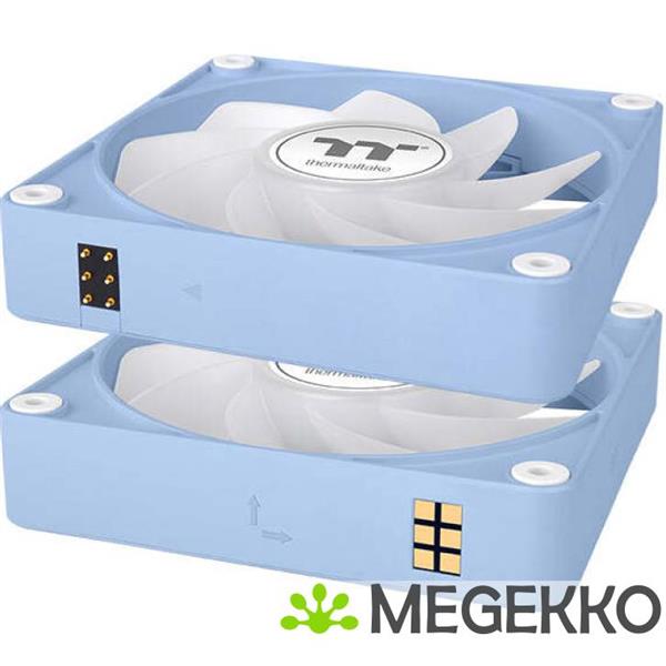 Grote foto thermaltake cl f198 pl12bu a koelsysteem voor computers computer behuizing ventilator 12 cm blauw 3 computers en software overige computers en software