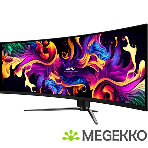 Grote foto msi mpg 491cqpx qd oled 49 dual quad hd 240hz curved gaming monitor computers en software overige computers en software