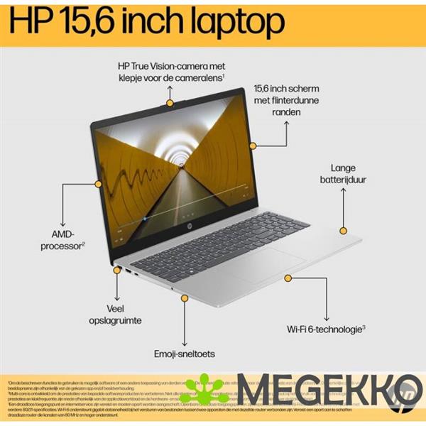 Grote foto hp 15 fc0052nd 15.6 amd ryzen 5 computers en software overige computers en software