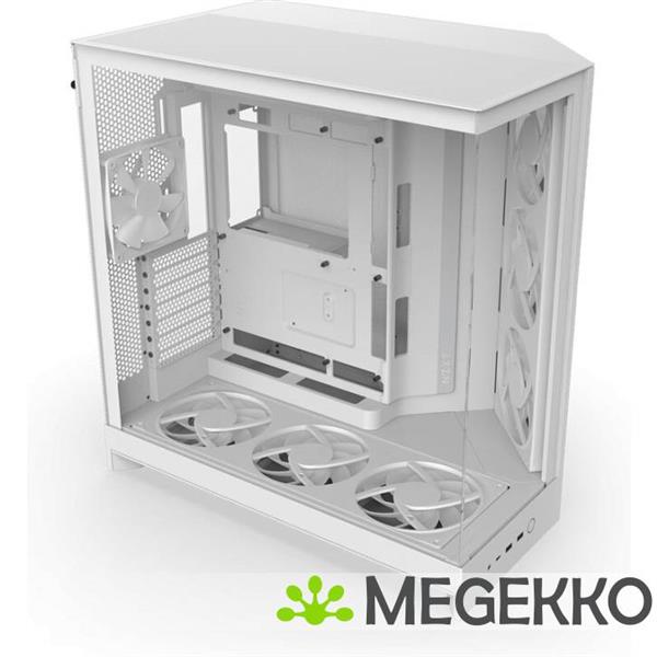 Grote foto nzxt h9 flow rgb white 2025 computers en software behuizingen en kasten