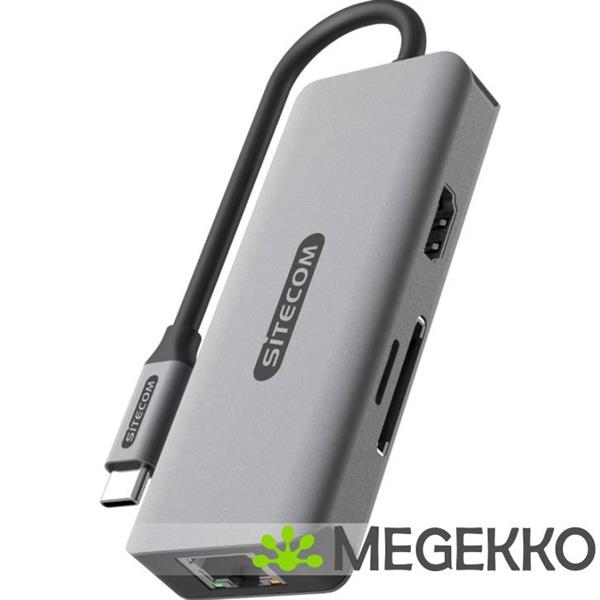 Grote foto sitecom 6 in 1 usb c lan multiport adapter computers en software overige computers en software