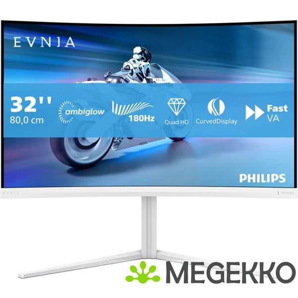 Grote foto philips evnia 32m2c5501 00 32 quad hd 180hz curved va monitor computers en software overige computers en software