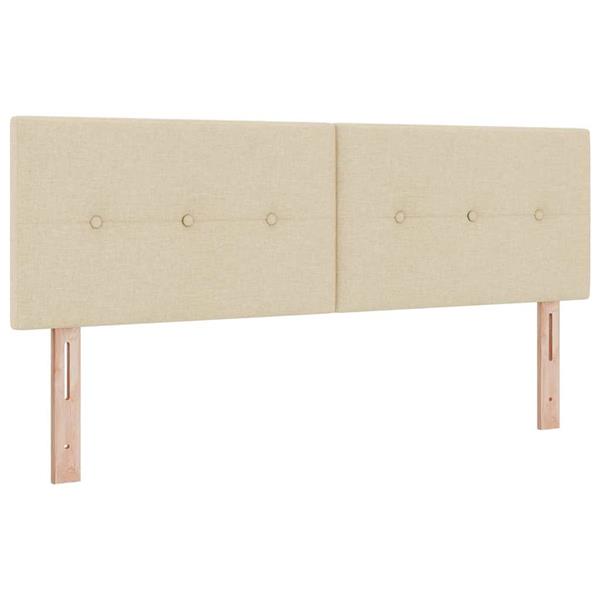 Grote foto vidaxl hoofdbord met hoofdeinde cr me 144 cm nep leer antiek en kunst stoelen en banken