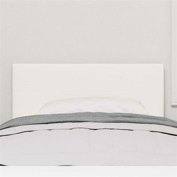 Grote foto vidaxl hoofdbord met hoofdeinde cr me 100 cm nep leer antiek en kunst stoelen en banken