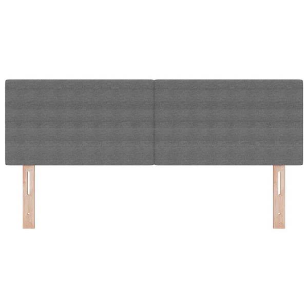 Grote foto vidaxl hoofdbord met hoofdeinde lichtgrijs 144 cm nep leer antiek en kunst stoelen en banken