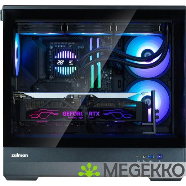 Grote foto zalman p30 black v2 mini tower zwart computers en software behuizingen en kasten