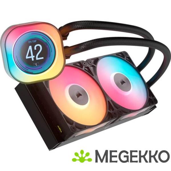 Grote foto corsair icue link titan 240 rx lcd computers en software overige computers en software