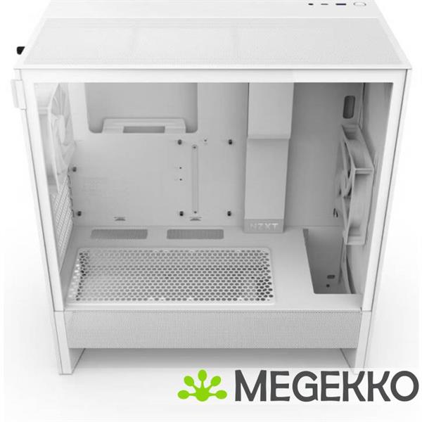 Grote foto nzxt h5 flow white 2024 computers en software behuizingen en kasten