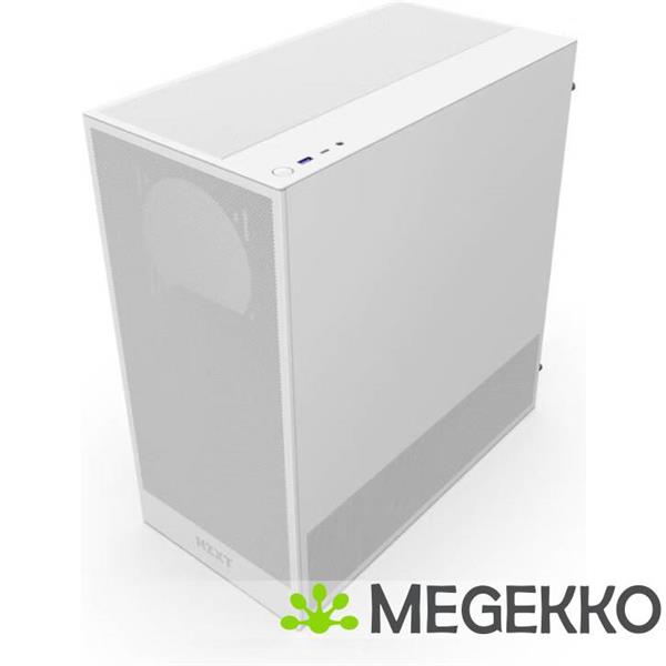 Grote foto nzxt h5 flow white 2024 computers en software behuizingen en kasten