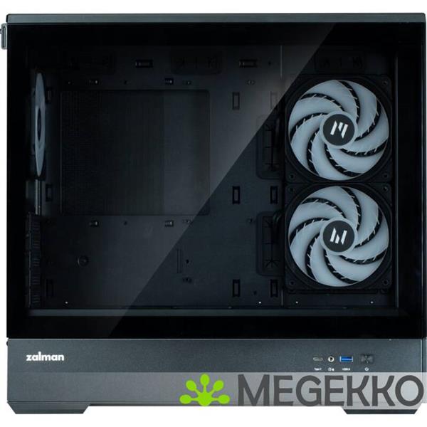 Grote foto zalman p30 black v2 mini tower zwart computers en software behuizingen en kasten