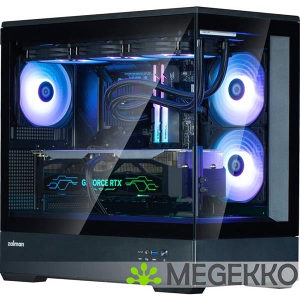 Grote foto zalman p30 black v2 mini tower zwart computers en software behuizingen en kasten