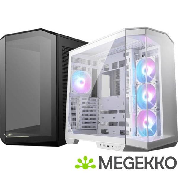 Grote foto msi mag pano 100r pz midi tower wit computers en software behuizingen en kasten