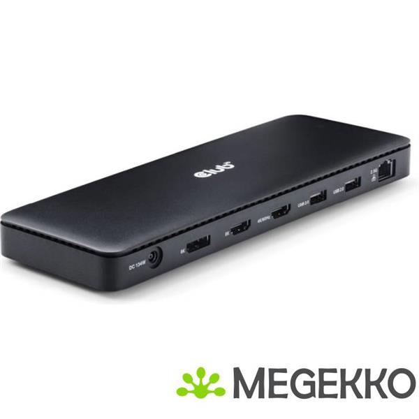 Grote foto club3d thunderbolt 4 certified 12 in 1 dockingstation voor mobiel apparaat universeel zwart computers en software overige computers en software