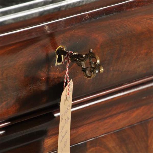 Grote foto louis philippe commode met geheime lade bloemmahonie ca 1830 no.371505 antiek en kunst stoelen en banken