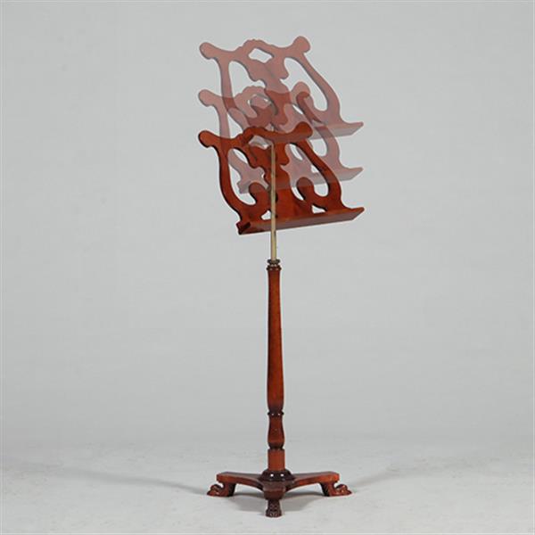 Grote foto mahonie bladmuziek standaard in massief mahonie nog niet antiek wel schitterend no.362950 antiek en kunst stoelen en banken