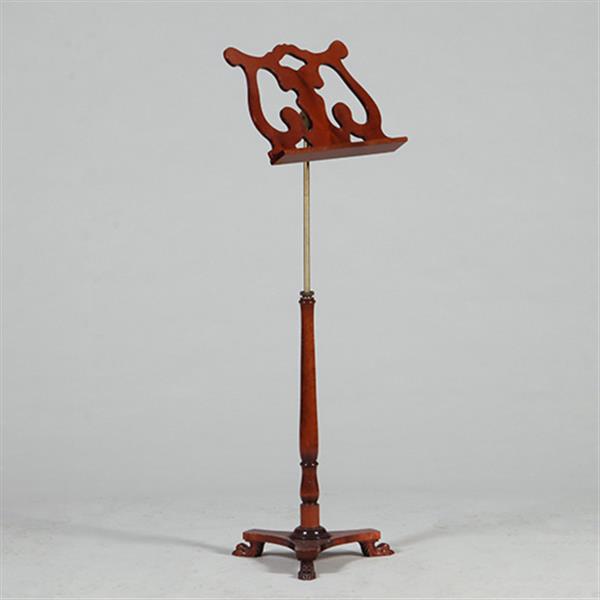 Grote foto mahonie bladmuziek standaard in massief mahonie nog niet antiek wel schitterend no.362950 antiek en kunst stoelen en banken