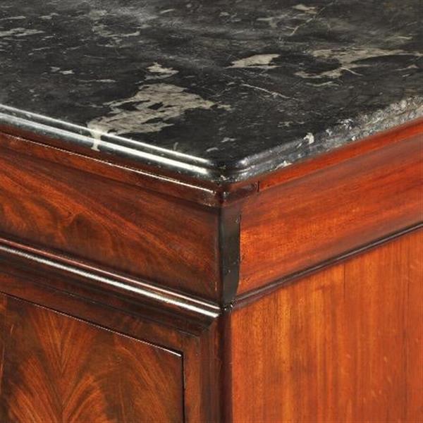 Grote foto louis philippe commode met geheime lade bloemmahonie ca 1830 no.371505 antiek en kunst stoelen en banken