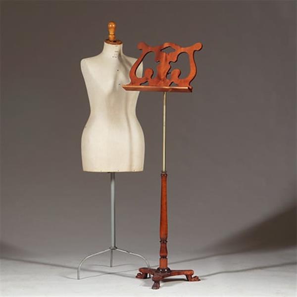 Grote foto mahonie bladmuziek standaard in massief mahonie nog niet antiek wel schitterend no.362950 antiek en kunst stoelen en banken