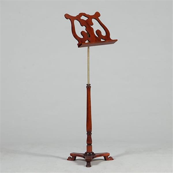 Grote foto mahonie bladmuziek standaard in massief mahonie nog niet antiek wel schitterend no.362950 antiek en kunst stoelen en banken